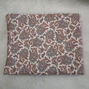 FABRIC Vintage Paisley Print On Cream Cotton Fabric By Marcus Bros Text Inc 1 Yd